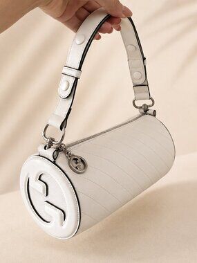 $3,500 New GUCCI Blondie White Cream Tube Bag Bullet Purse GG Logo Sale